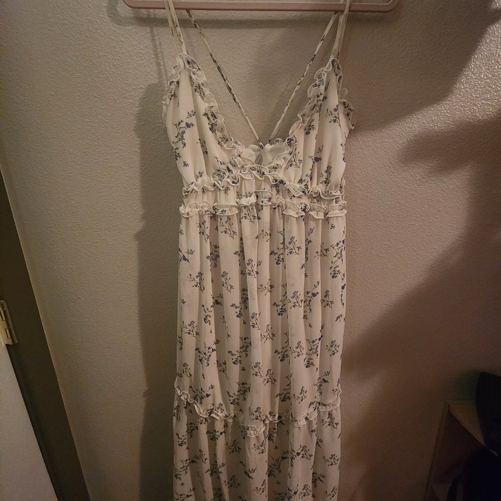 White Floral Forever 21 Dress